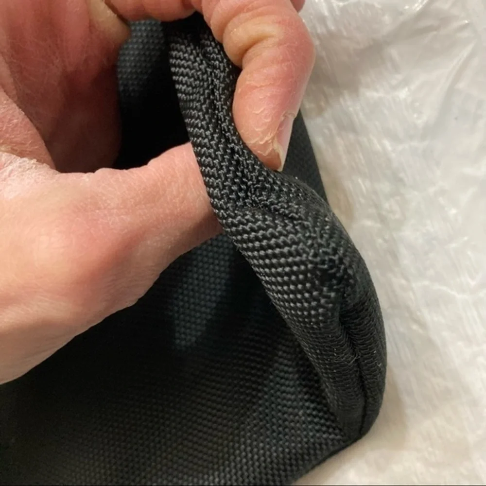 Tumi tech black nylon messenger bag